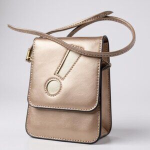 Women's Small Crossbody Phone Purse Wallet Pink/Gold Mini Bag Card Holder NWOT